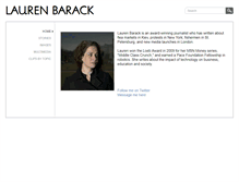 Tablet Screenshot of laurenbarack.com